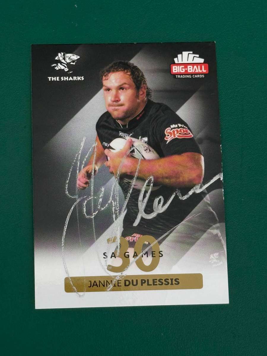 Rugby Card - *SIGNED* Jannie du Plessis 2012 Big Ball Rugby Card