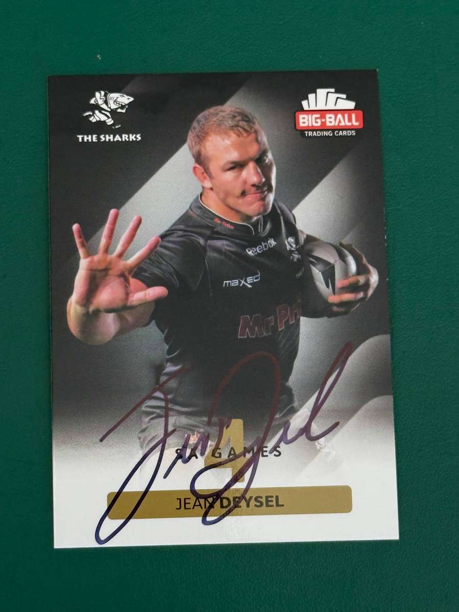 Rugby Card - *SIGNED* Jean Deysel 2012 Big Ball Rugby Card
