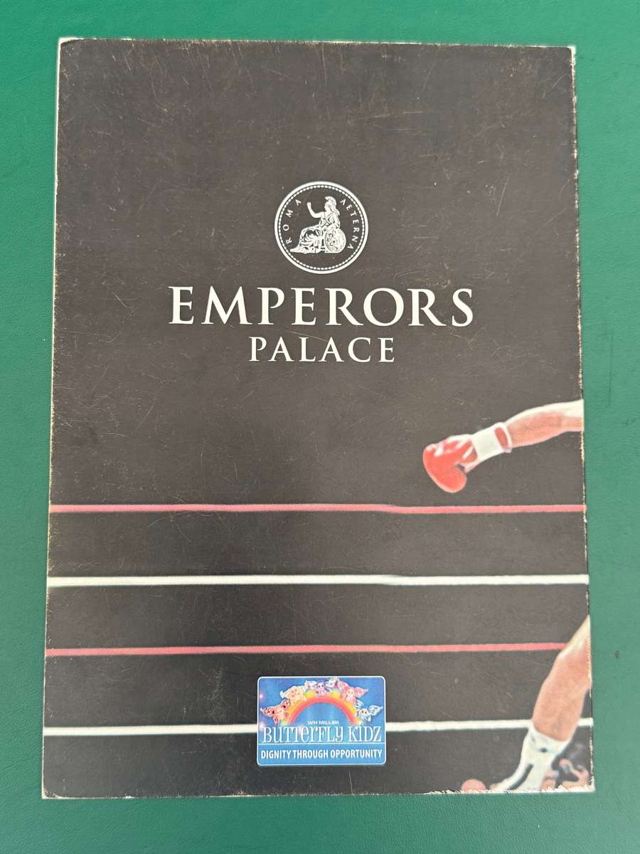 Boxing Menu - *SIGNED* Brian Mitchell The fighter of the century menu 05/09/2006