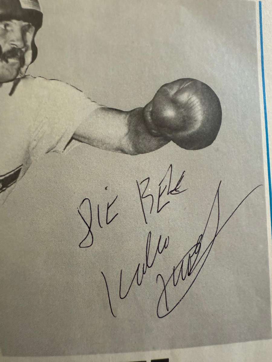 Boxing Programme - *SIGNED* Gerrie Coetzee vs John Tate 20/10/1979
