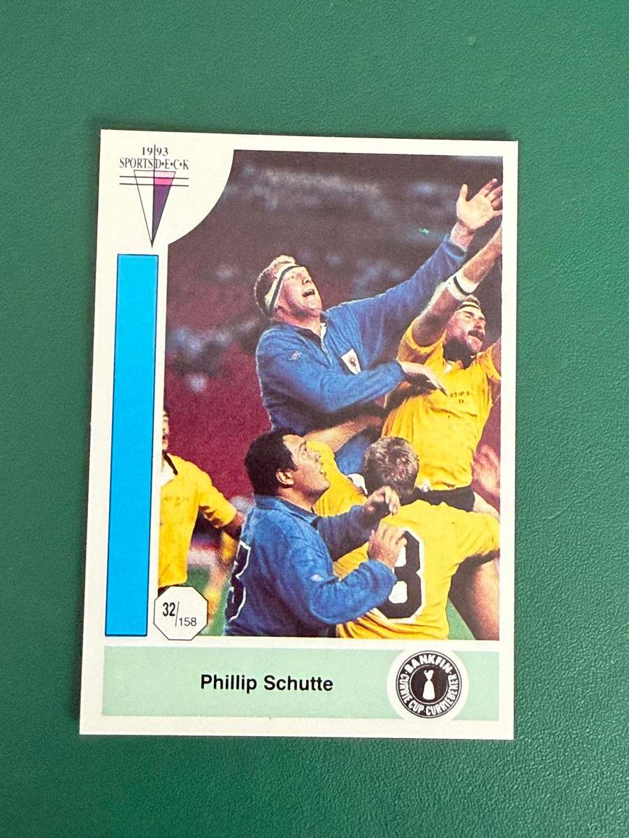 Rugby Card - Philip Schutte 1993 Sports Deck Rugby Card