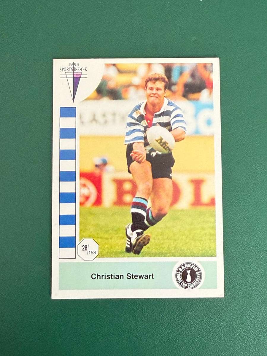 Rugby Card - Christian Stewart 1993 Sports Deck Rugby Card