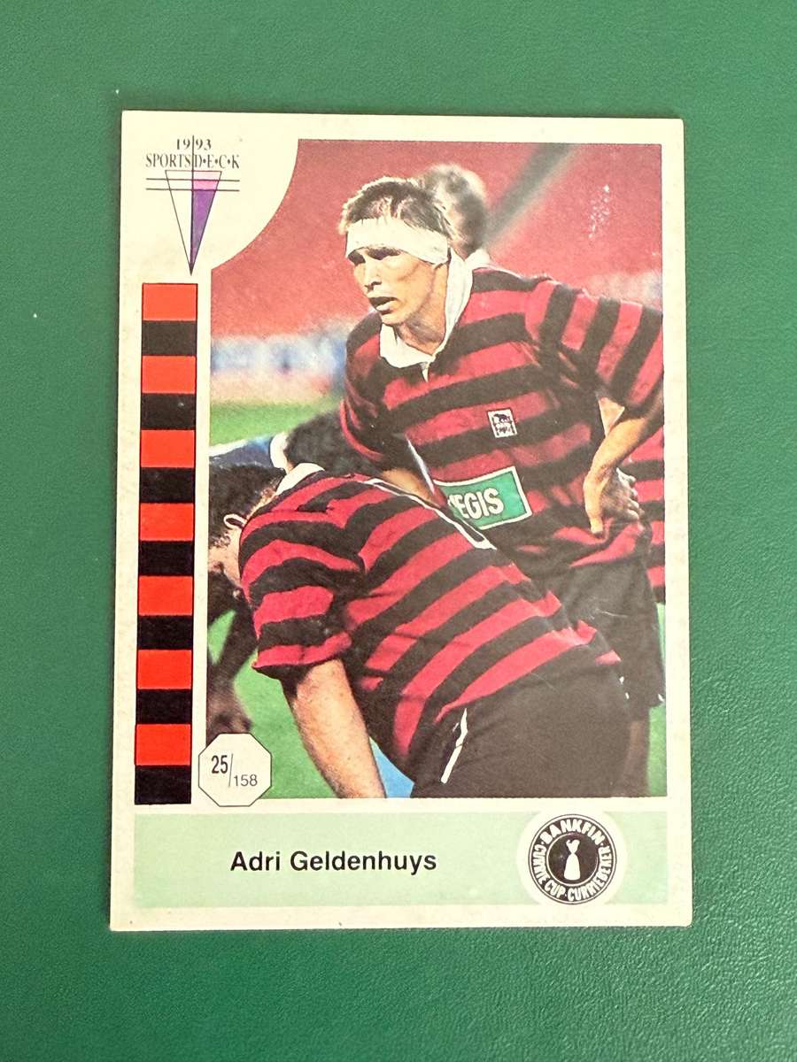 Rugby Card - Adri Geldenhuys 1993 Sports Deck Rugby Card