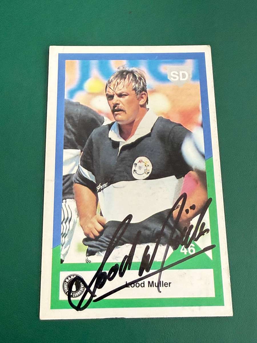 Rugby Card - *SIGNED* Lood Muller 1992 Sports Deck Rugby Card