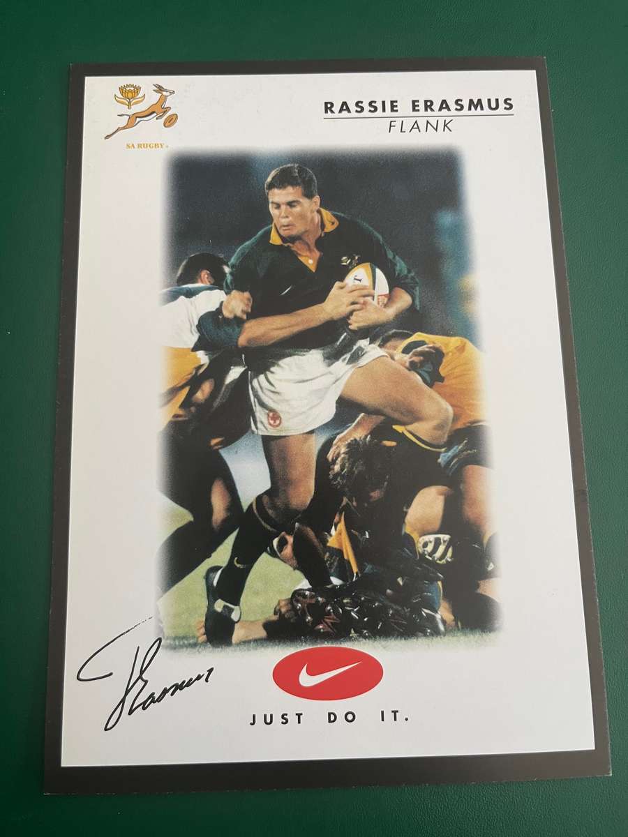 Rugby Card - Rassie Erasmus 2000 Nike Rugby Card