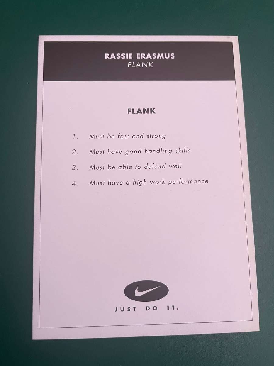 Rugby Card - Rassie Erasmus 2000 Nike Rugby Card