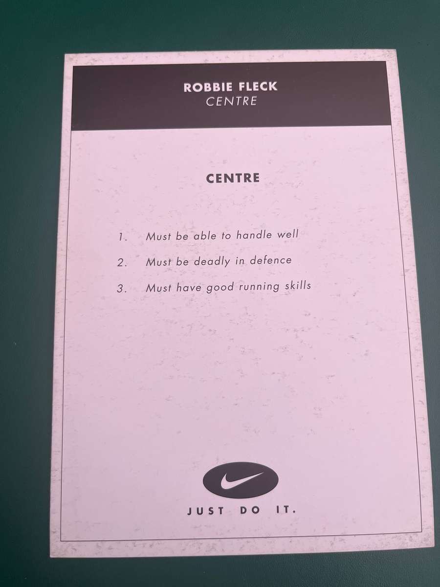 Rugby Card - Robbie Fleck 2000 Nike Rugby Card