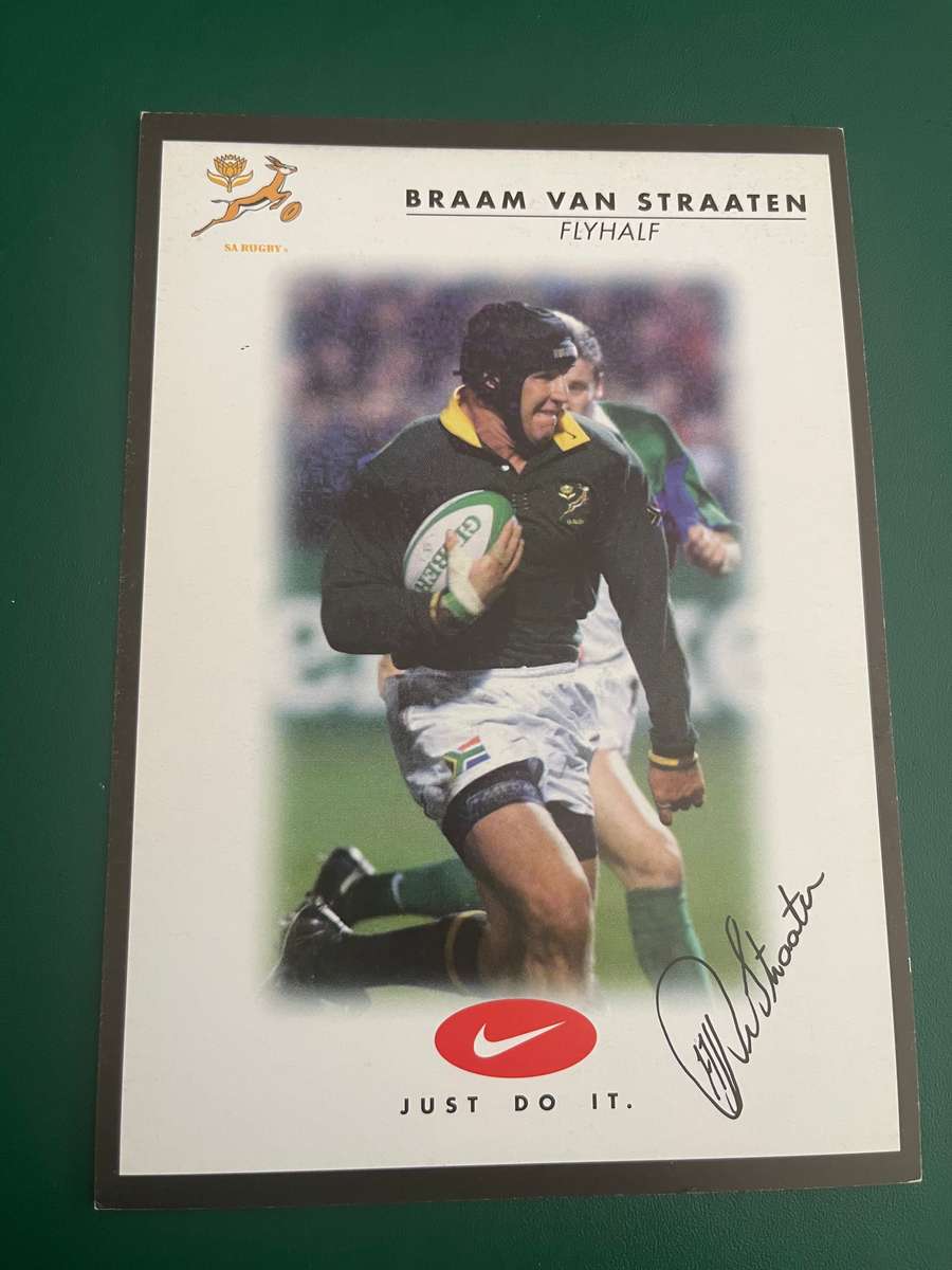 Rugby Card - Braam van Straaten 2000 Nike Rugby Card