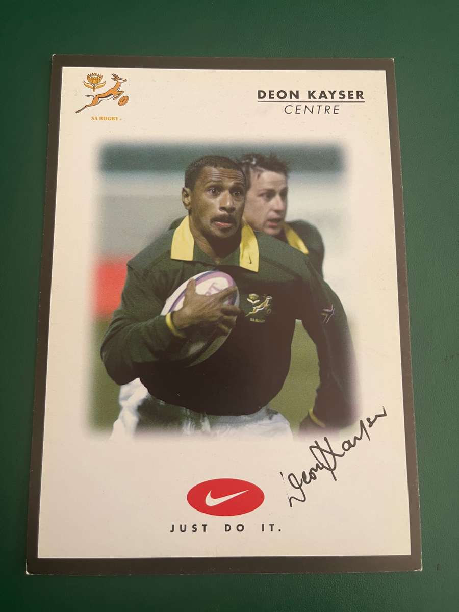 Rugby Card - Deon Kayser 2000 Nike Rugby Card