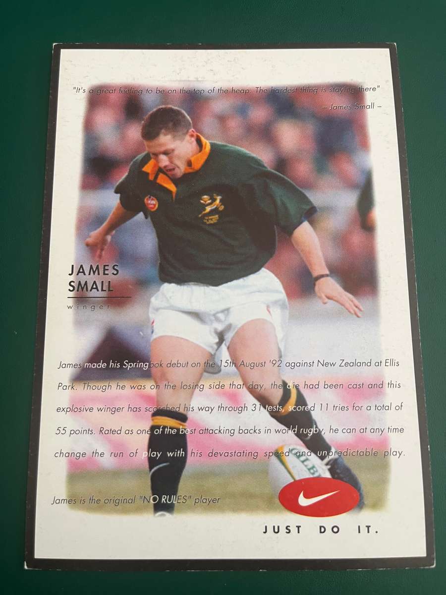 Rugby Card - James Small 2000 Nike Rugby Card
