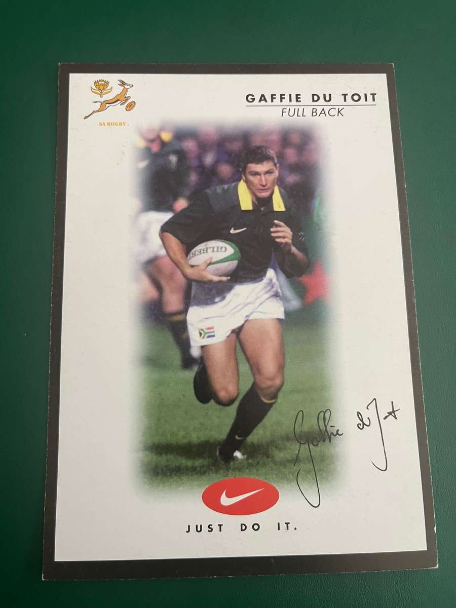 Rugby Card - Gaffie du Toit 2000 Nike Rugby Card