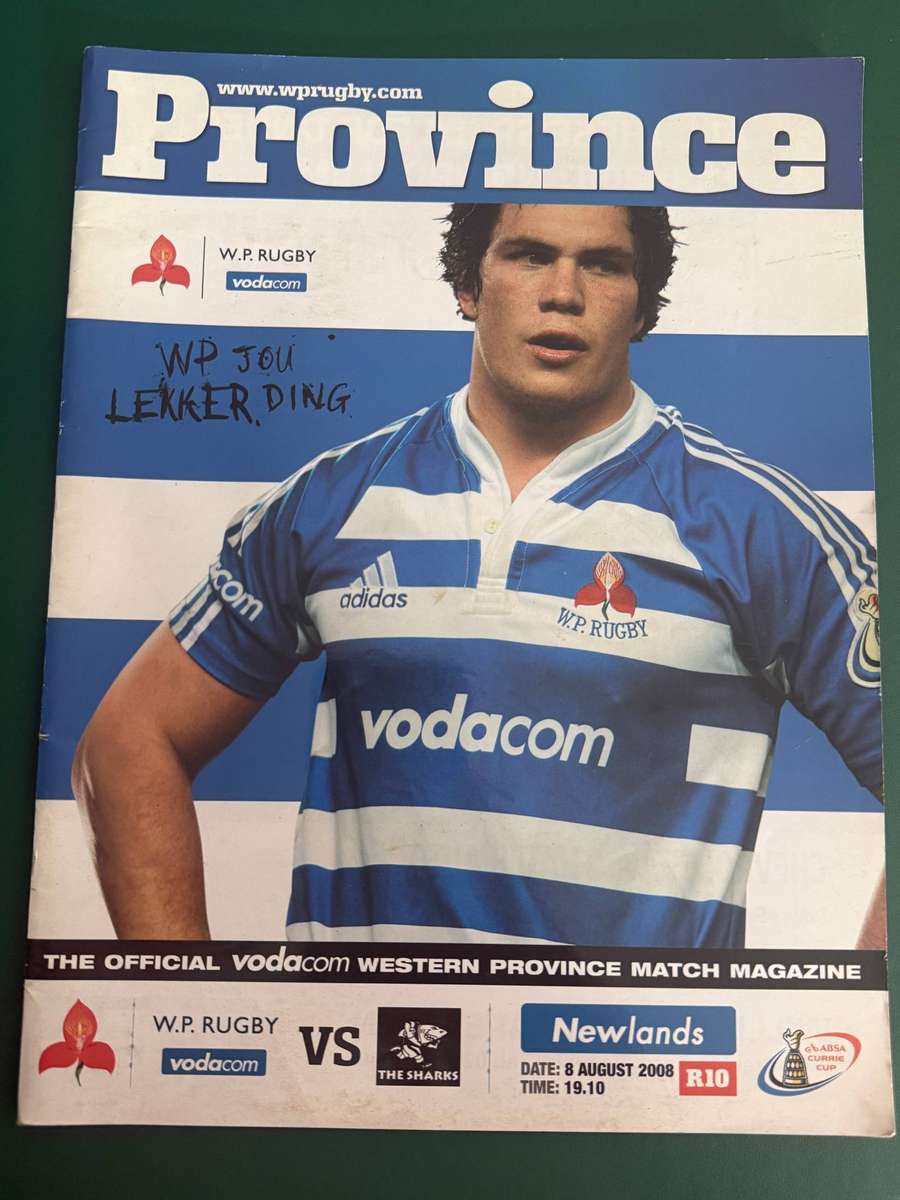 Rugby Programme - Western-Province vs Sharks 08/08/2008