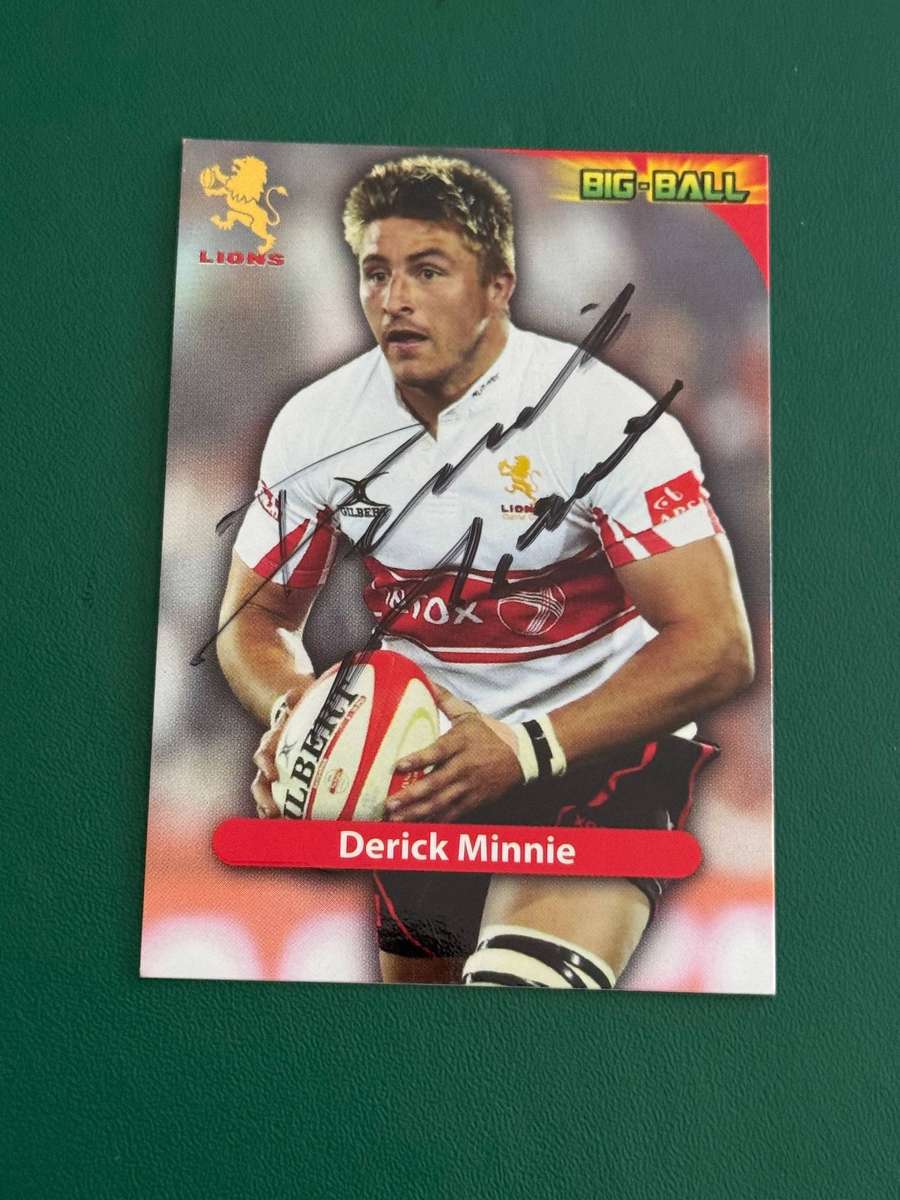 Rugby Card - *SIGNED* Derick Minnie 2010 Big Ball Rugby Card