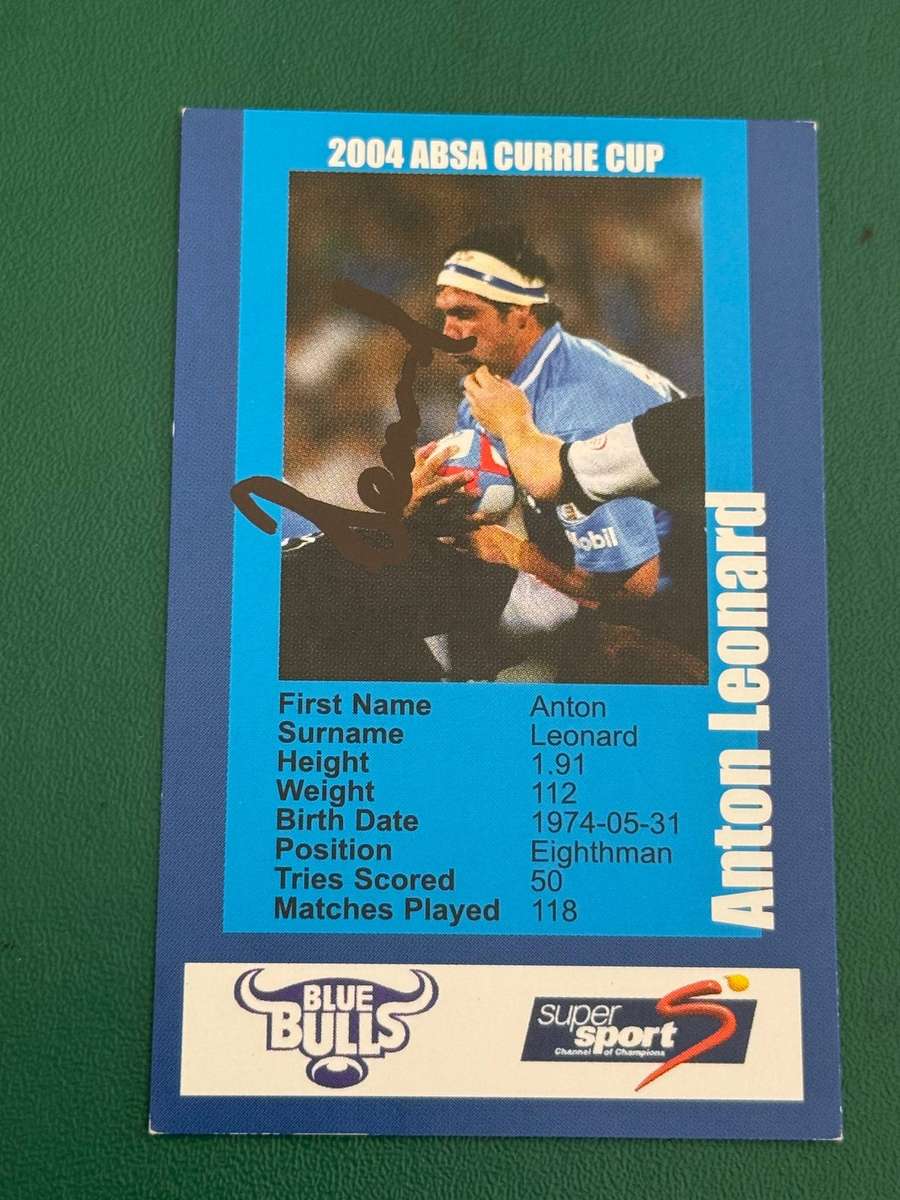Rugby Card - *SIGNED* Anton Leonard 2010 Big Ball Rugby Card
