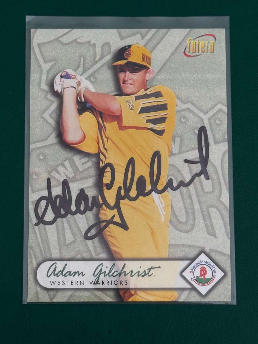 Cricket Card - *SIGNED* Adam Gilchrist 1996 Futera Cricket Card (Nr68)