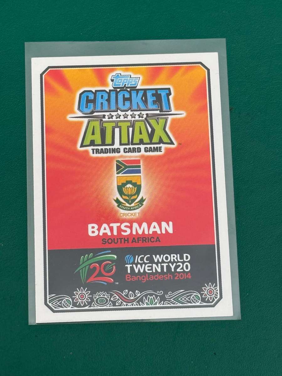 Cricket Card - *SIGNED*  Hashim Amla 2014 Cricket Attax Cricket Card (Nr97)