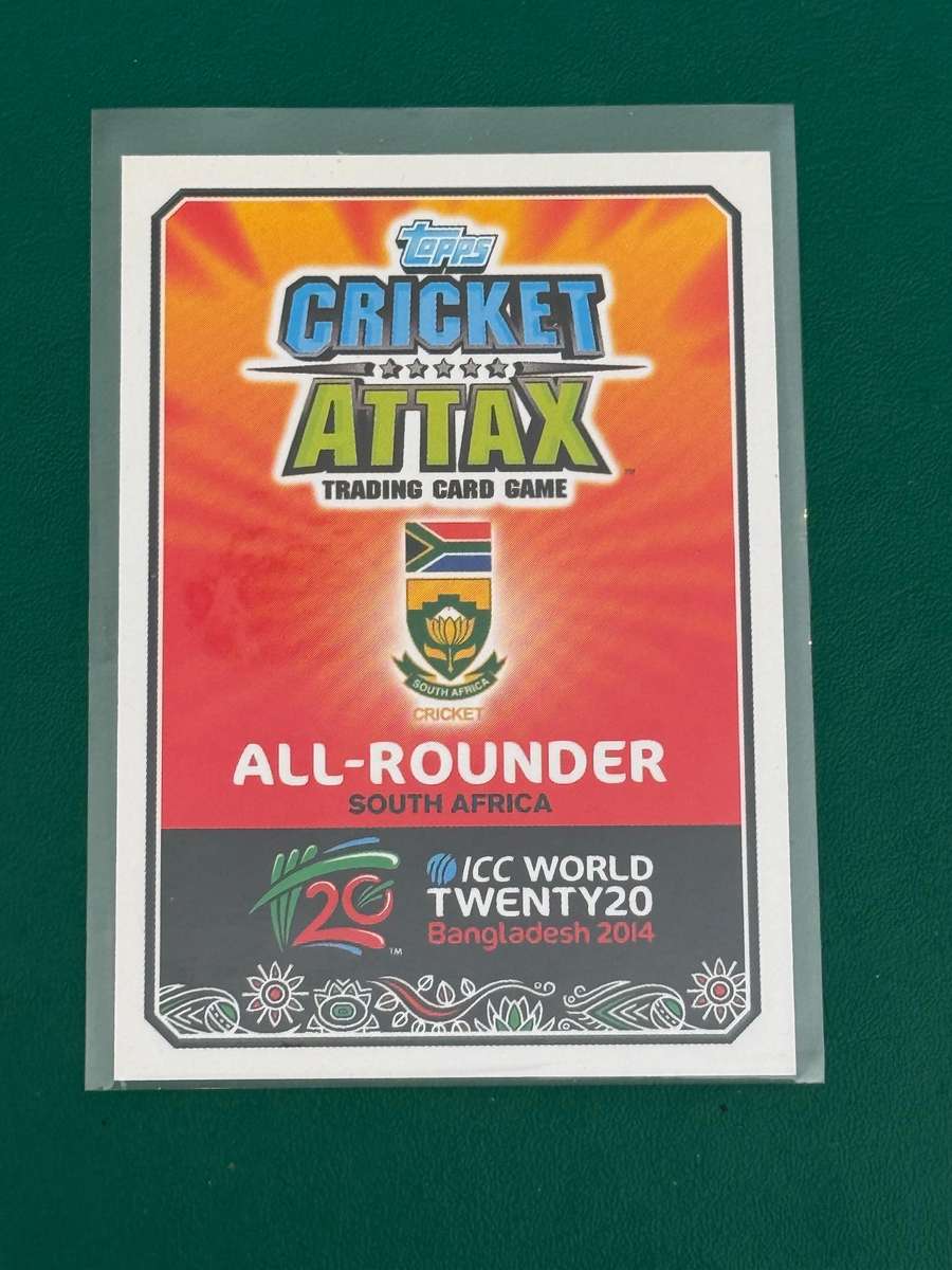 Cricket Card - *SIGNED*  Jacques Kallis 2014 Cricket Attax Cricket Card (Nr101)