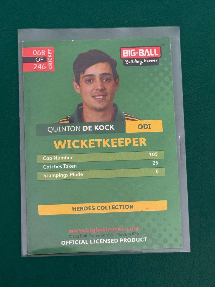 Cricket Card - *SIGNED* Quinton de Kock 2012 Big Ball Foil Card (Nr68)
