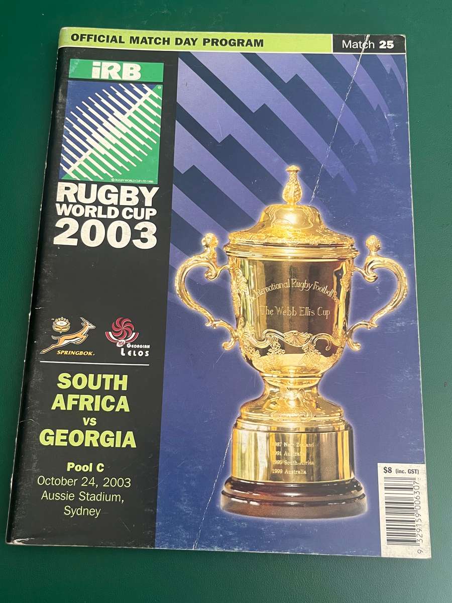 Rugby Programme - South-Africa vs Georgia 24/10/2003