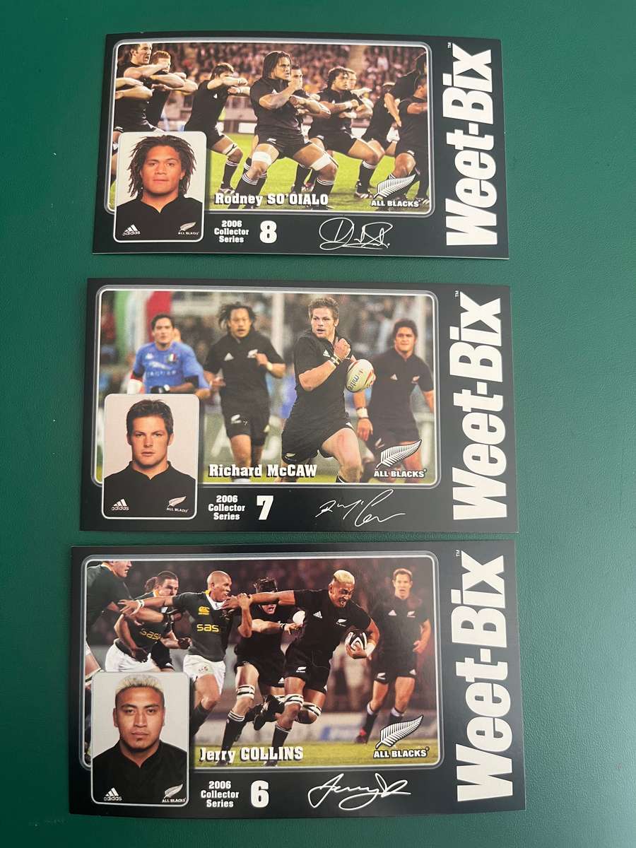 Rugby Cards - 14 * 2006 Weet Bix New Zealand All Black Rugby Cards
