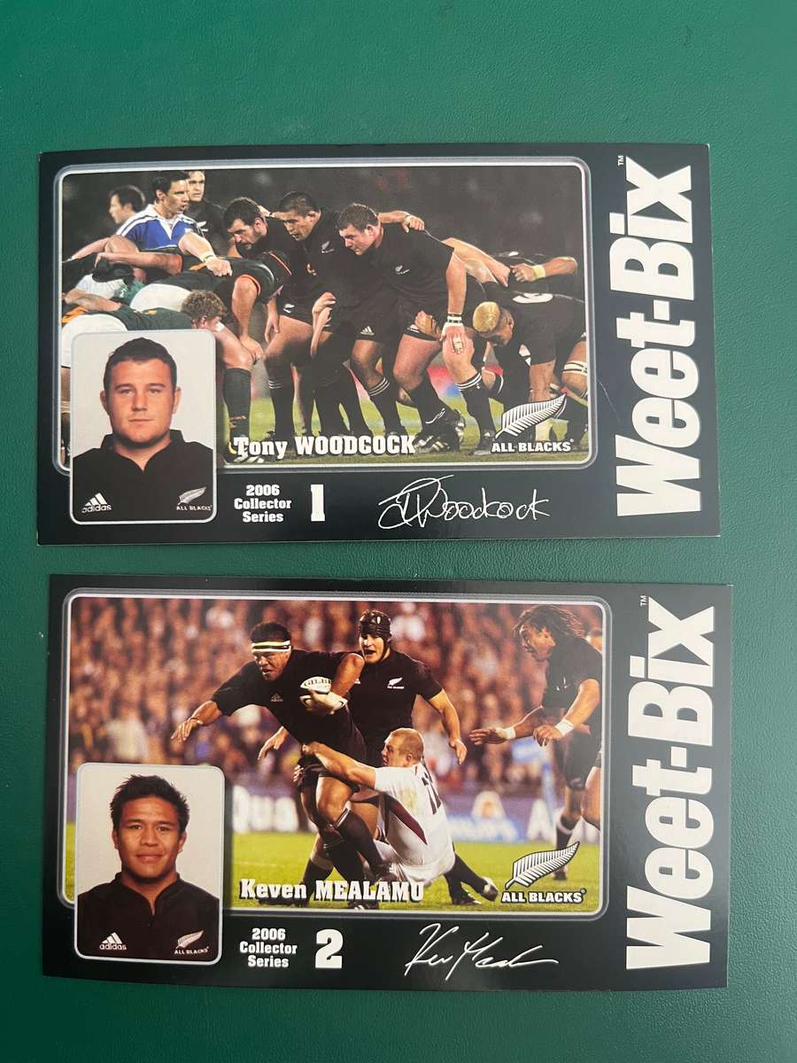Rugby Cards - 14 * 2006 Weet Bix New Zealand All Black Rugby Cards