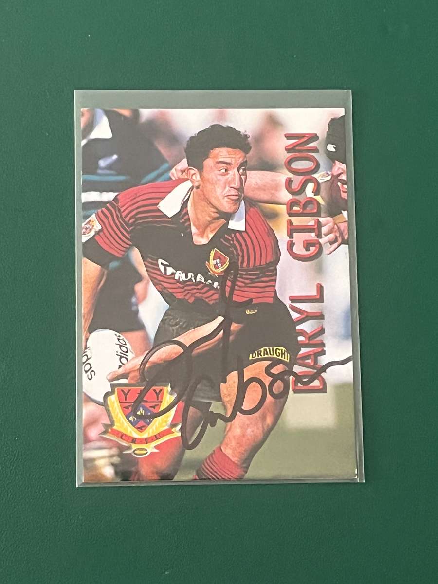 Rugby Card - *SIGNED* Daryl Gibson 1996 Card Crazy Rugby Card