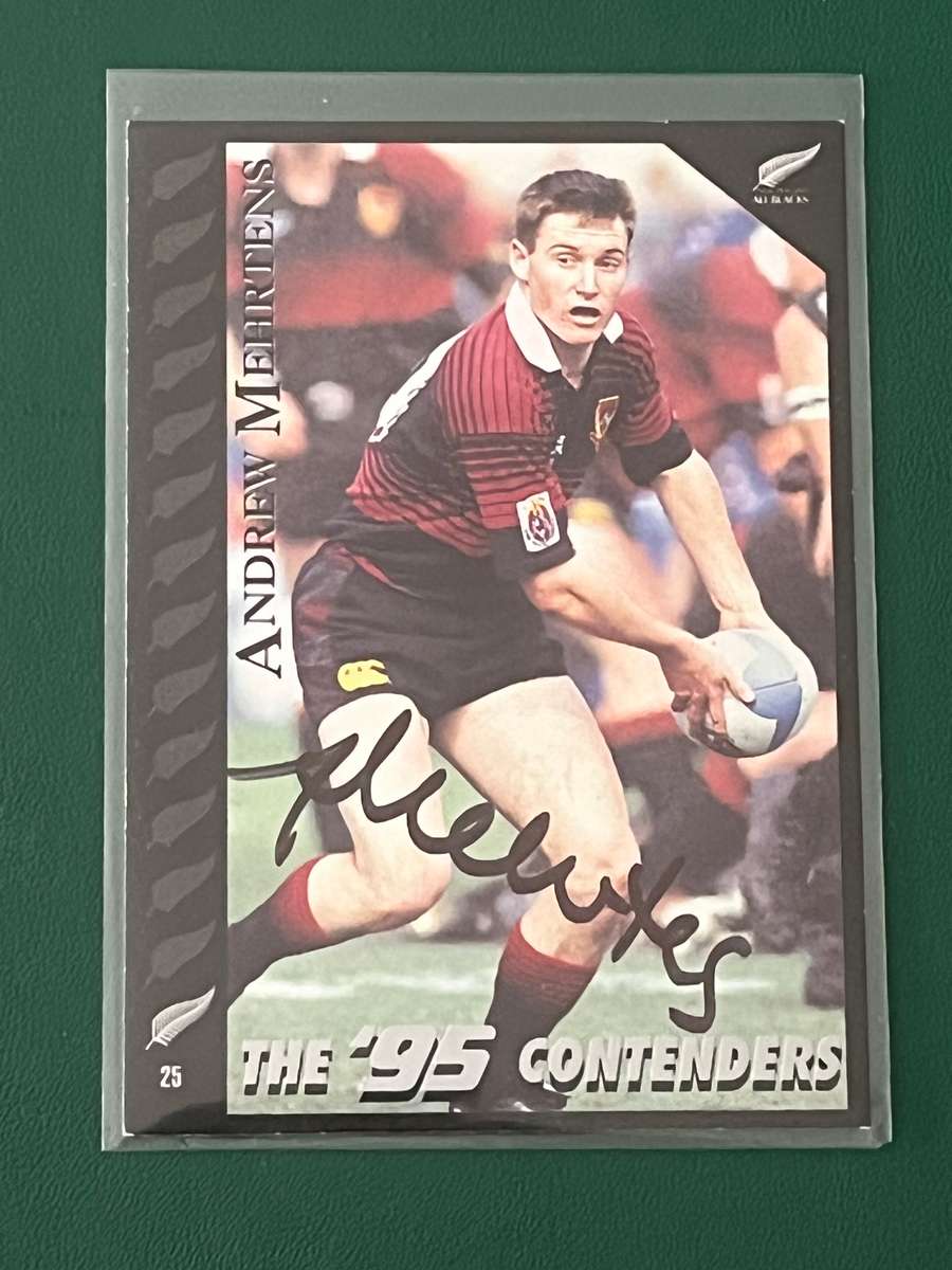 Rugby Card - *SIGNED* Andrew Mehrtens 1995 Dynamic Marketing Rugby Card