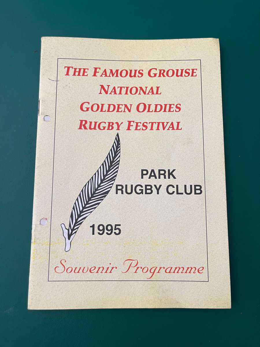 Rugby Programme - National Golden Oldies Rugby Festival 1995