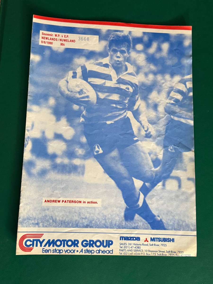Rugby Programme -  Western-Province vs Eastern Province 09/05/1990