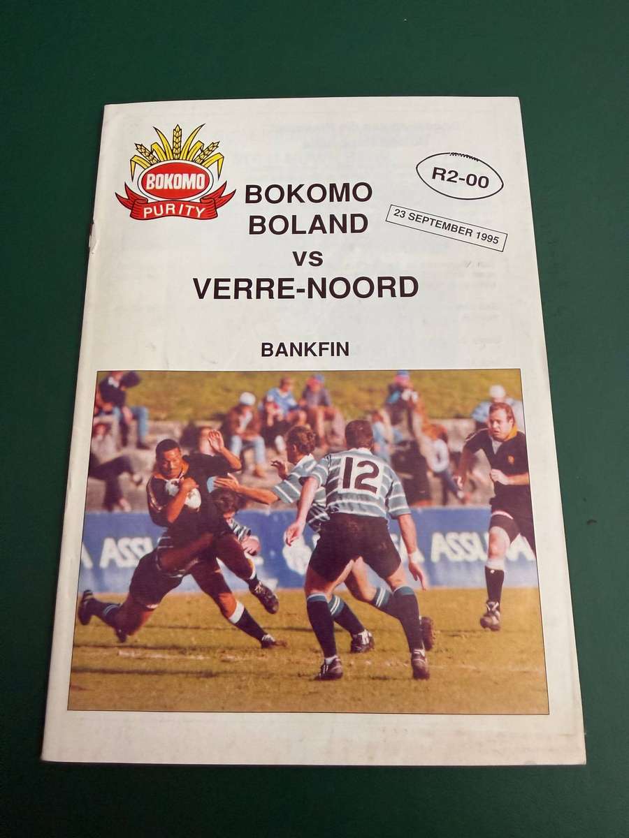 Rugby Programme - Boland vs Far North 23/09/1995