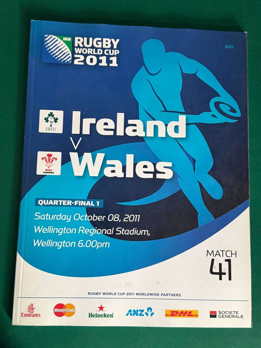 Rugby Programme - RWC 2011 QF Ireland vs Wales 08/10/2011