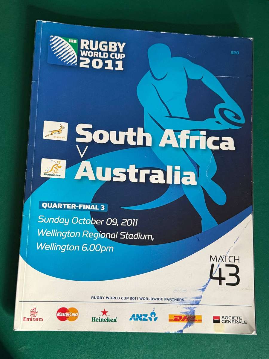Rugby Programme - South-Africa vs Australia 09/10/2011 (Bryce Lawrence test)