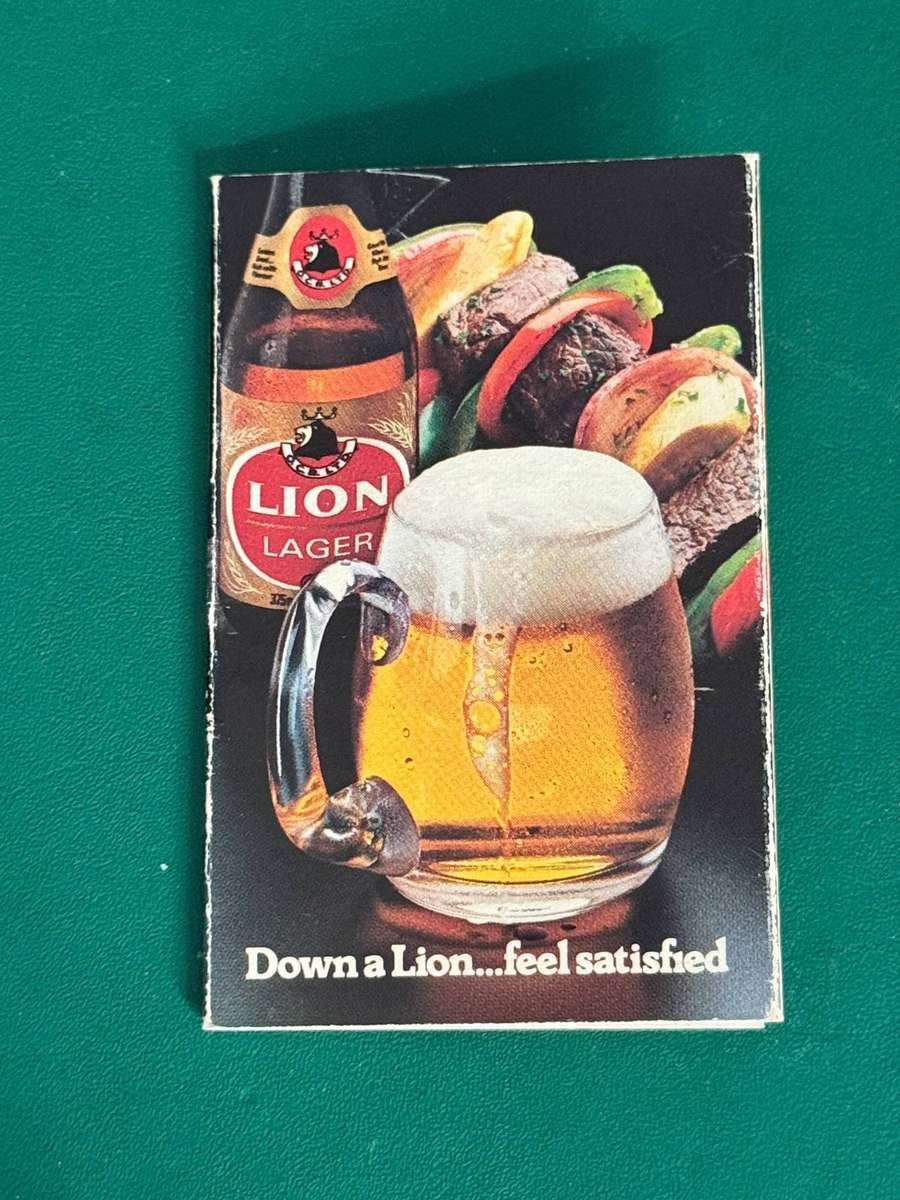 Rugby Itinerary - 1980 British Lions Tour and SA Currie Cup Fixtures issued by Lion Lager
