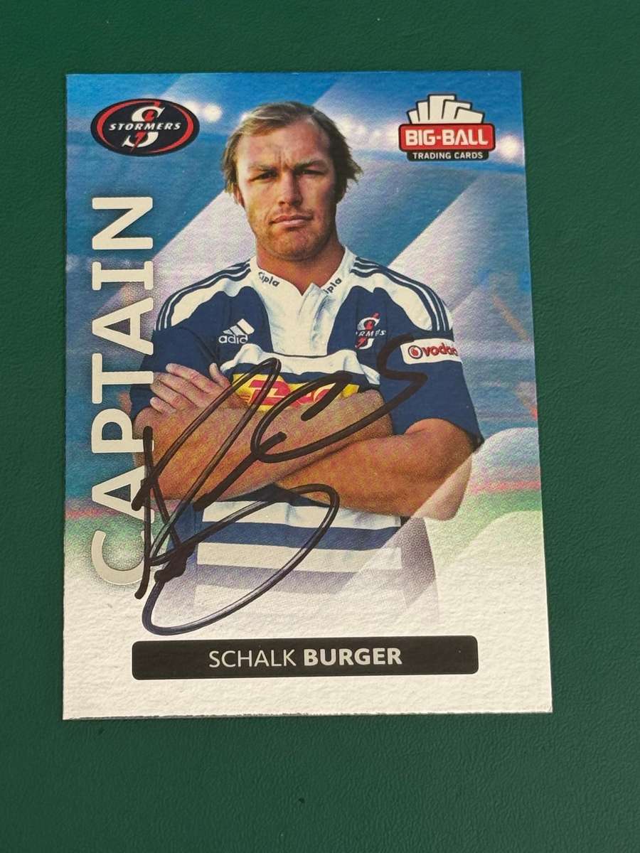 Rugby Card - *SIGNED* Schalk Burger 2012 Big Ball Rugby Card