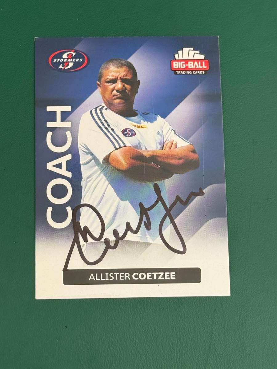 Rugby Card - *SIGNED* Allistair Coetzee 2012 Big Ball Rugby Card