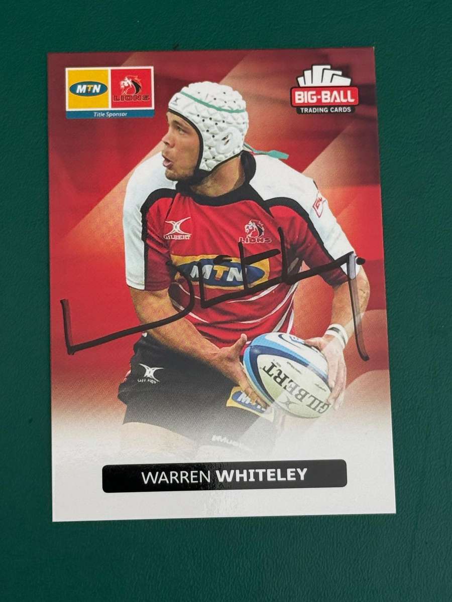 Rugby Card - *SIGNED* Warren Whiteley 2012 Big Ball Rugby Card
