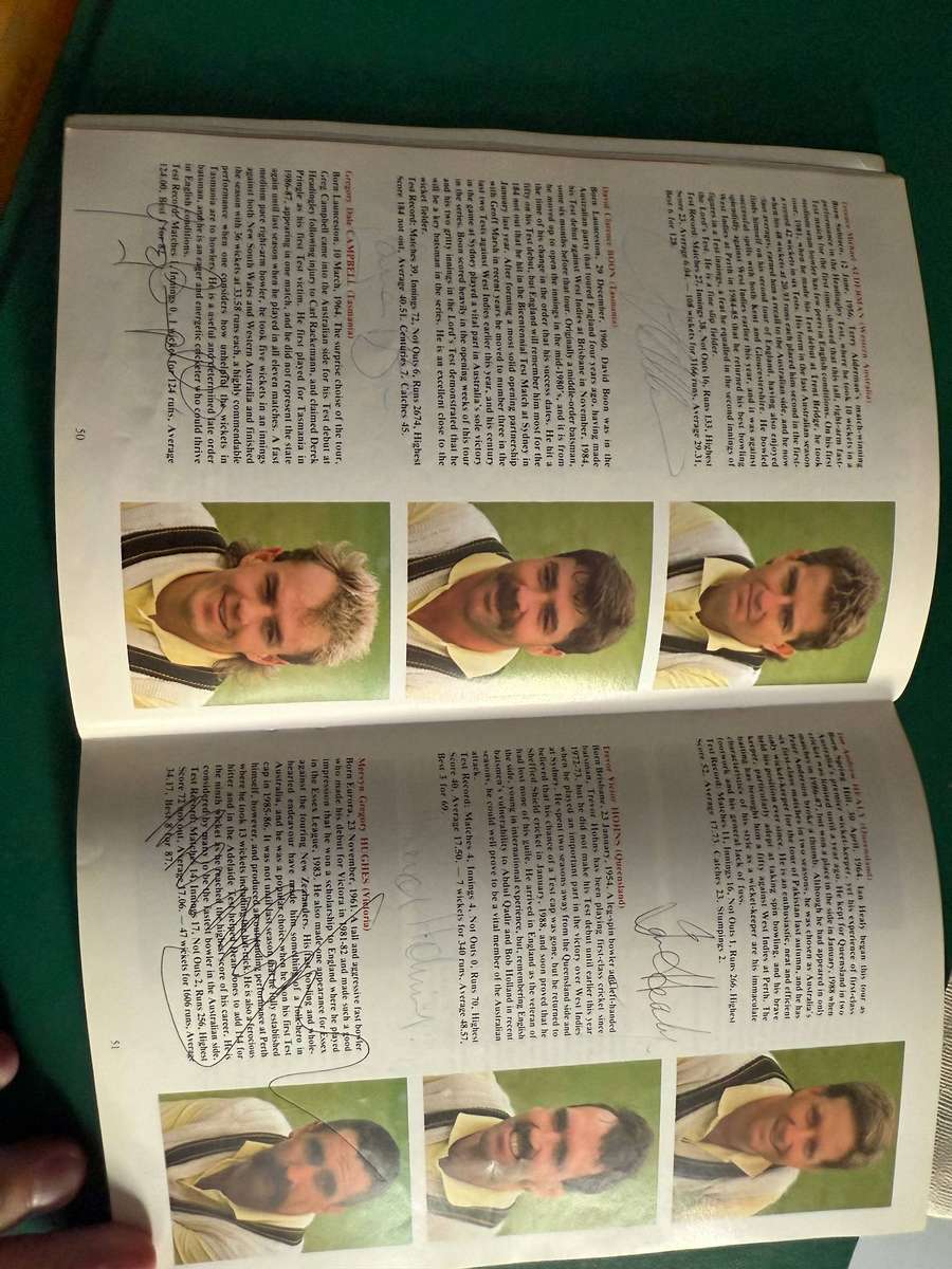 Cricket Programme - *SIGNED by 30* England vs Australia 27 July - 1 August 1989 (Fourth Ashes Test)