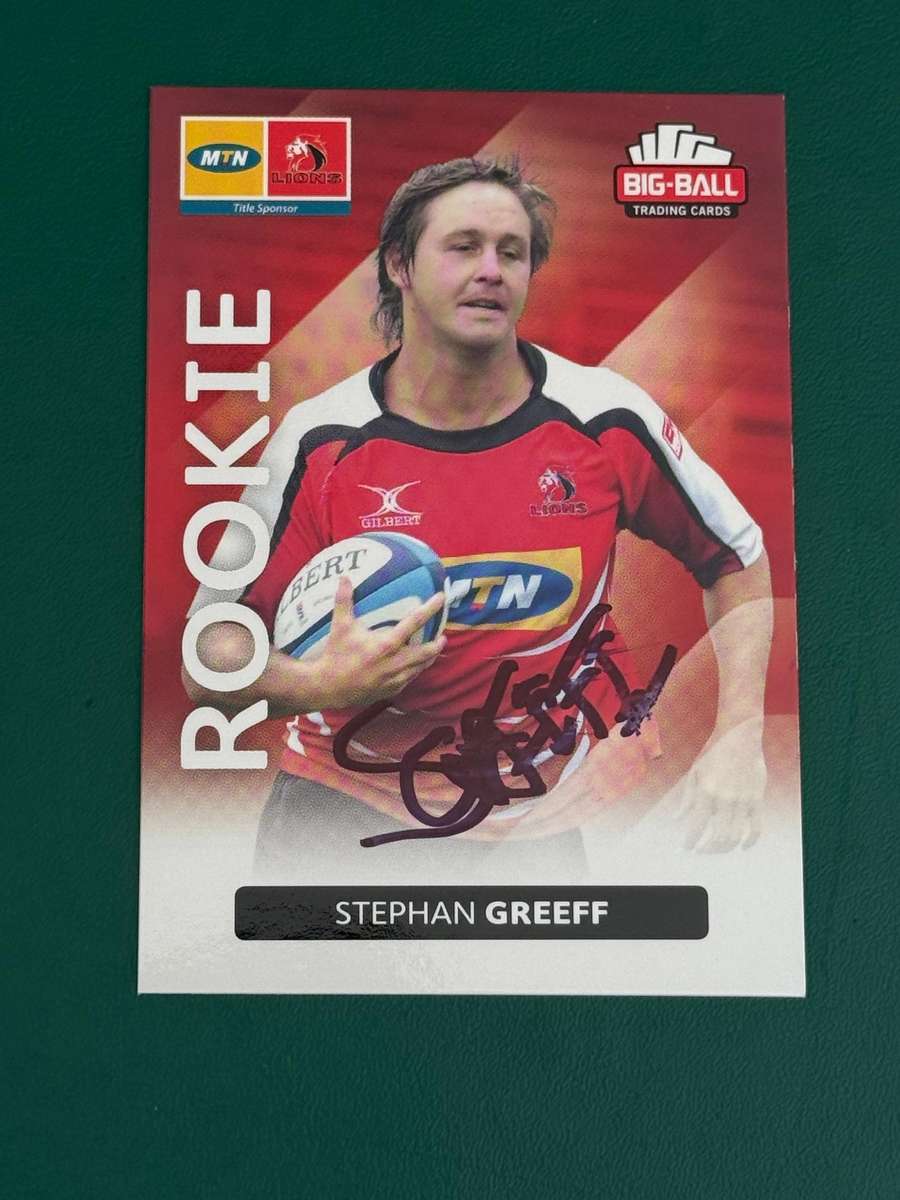 Rugby Card - *SIGNED* Stephan Greeff 2012 Big Ball Rugby Card