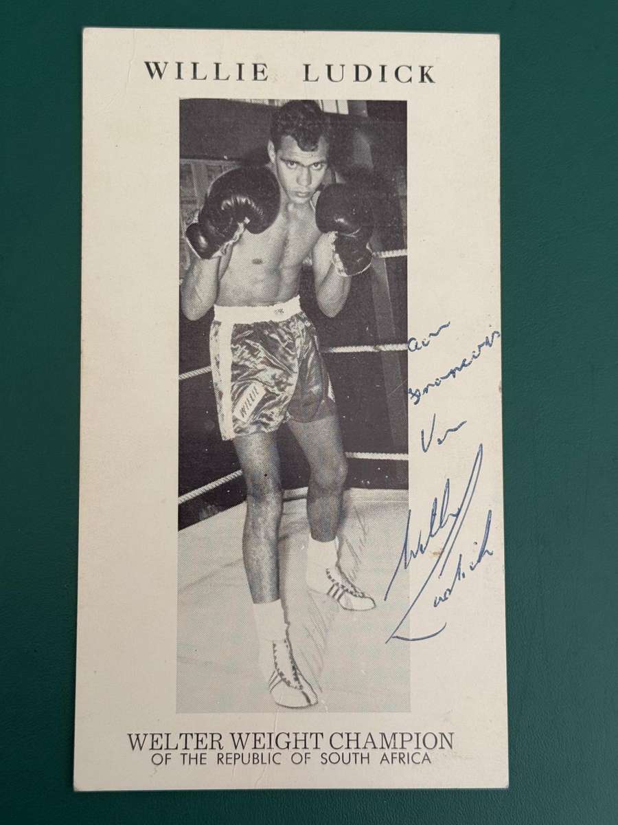 Boxing Signature - Willie Ludick