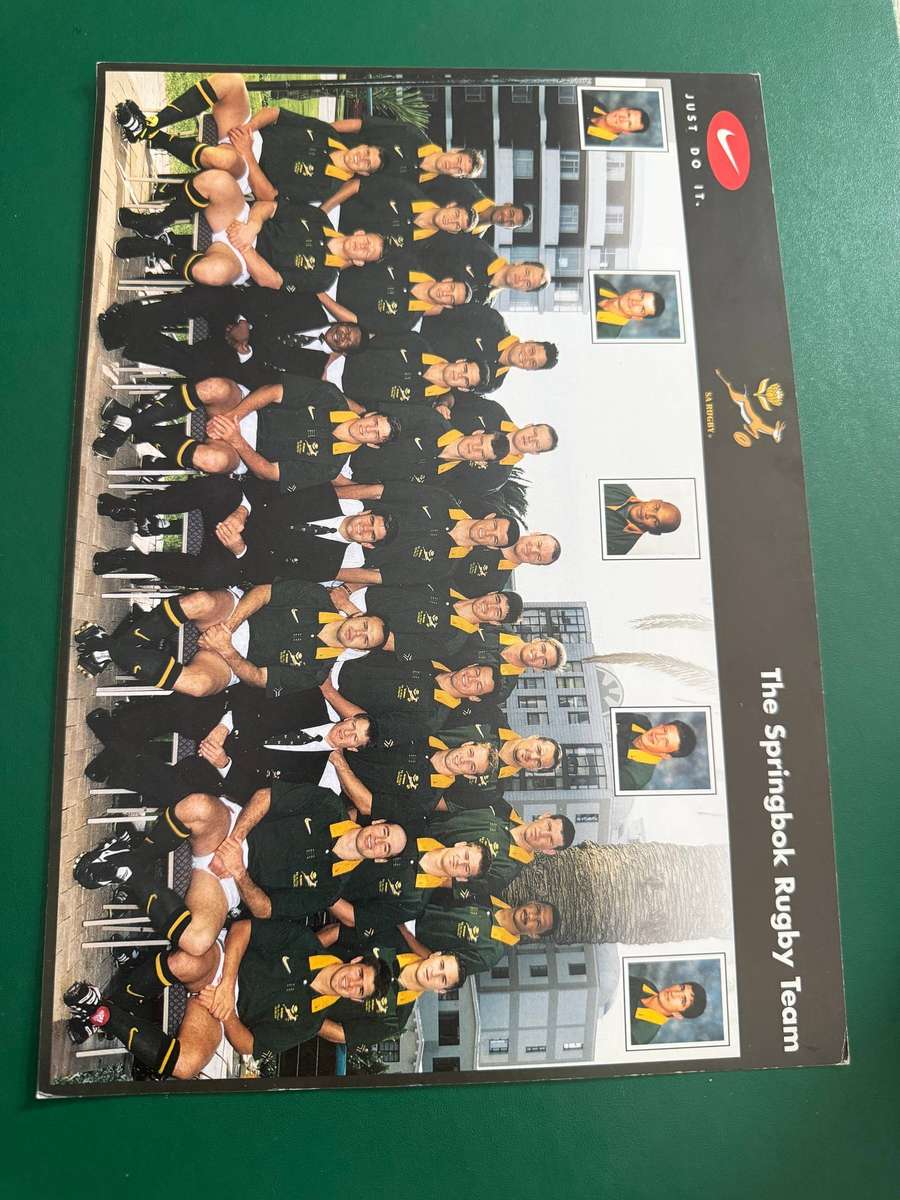 Rugby Photo/Poster - Nike Springbok Team Photo (Late 90s)
