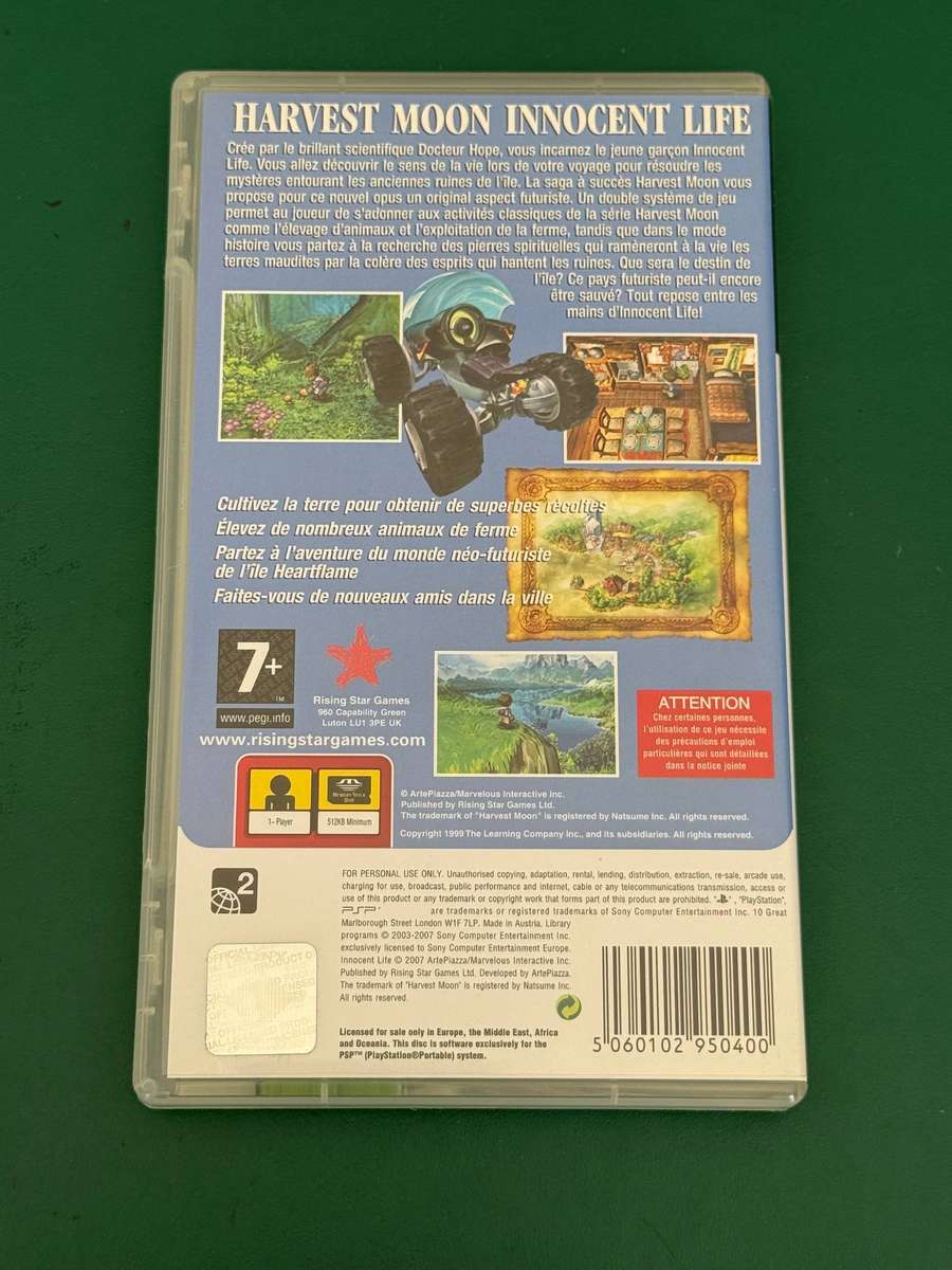 Sony PSP - Innocent Life : A Futuristic Harvest Moon