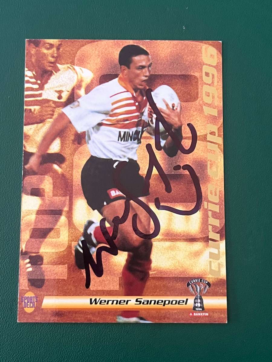 Rugby Card - *SIGNED* Werner Swanepoel 1996 Sports Deck Rugby Card