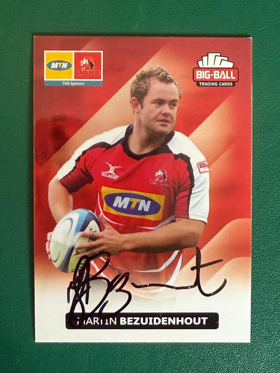 Rugby Card - *SIGNED* Martin Bezuidenhout 2012 Big Ball Rugby Card