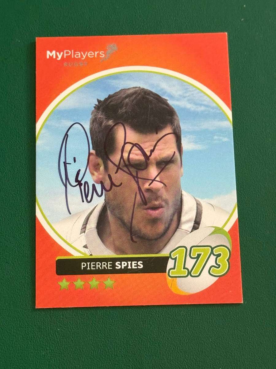 Rugby Card - *SIGNED* Pierre Spies 2014 Big Ball Rugby Card
