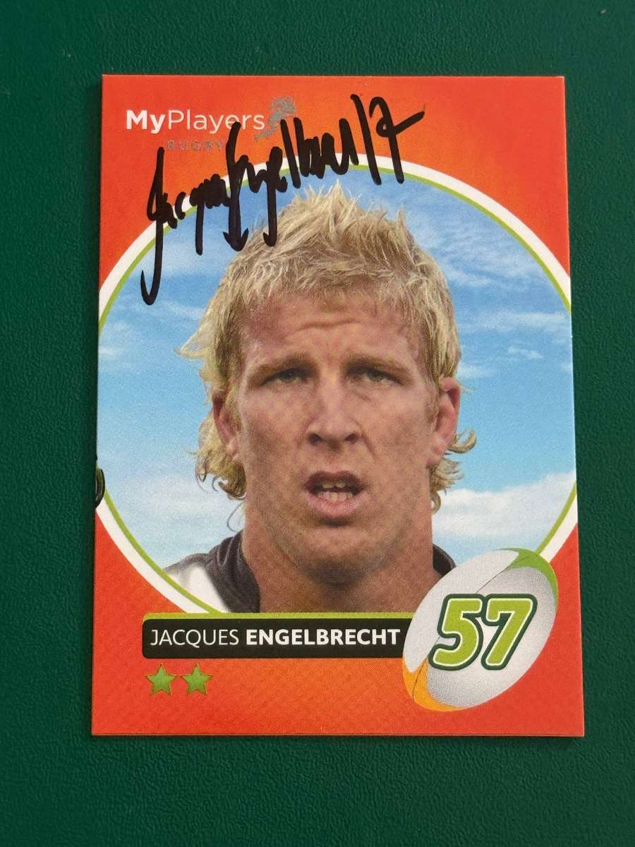 Rugby Card - *SIGNED* Jacques Engelbrecht 2014 Big Ball Rugby Card