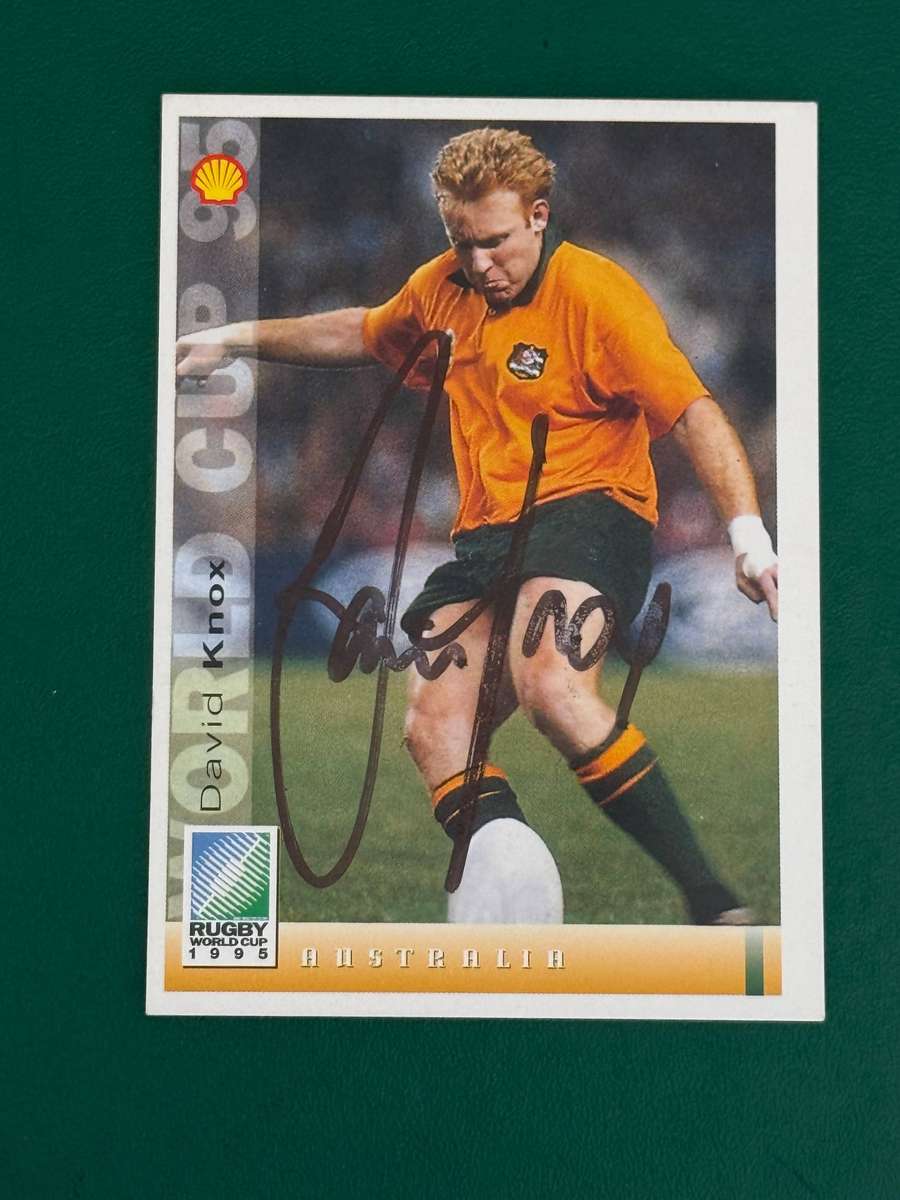 Rugby Card - *SIGNED* David Knox 1995 Sports Deck Rugby Card