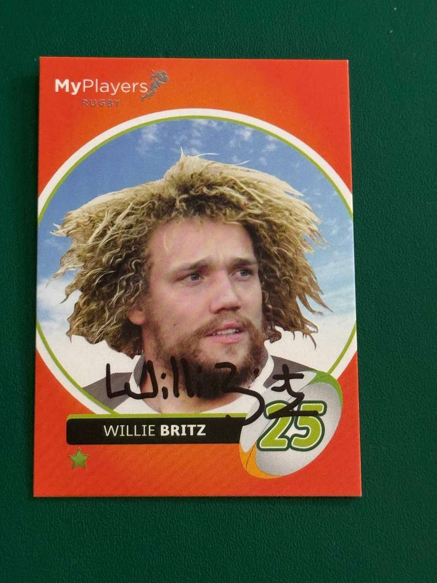 Rugby Card - *SIGNED* Willie Britz 2014 Big Ball Rugby Card
