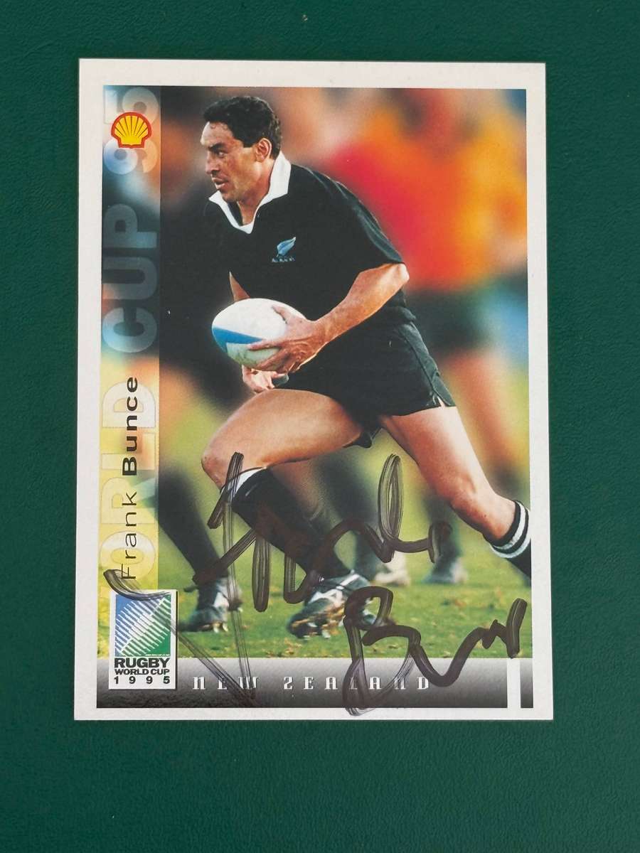 Rugby Card - *SIGNED* Frank Bunce 1995 Sports Deck Rugby Card