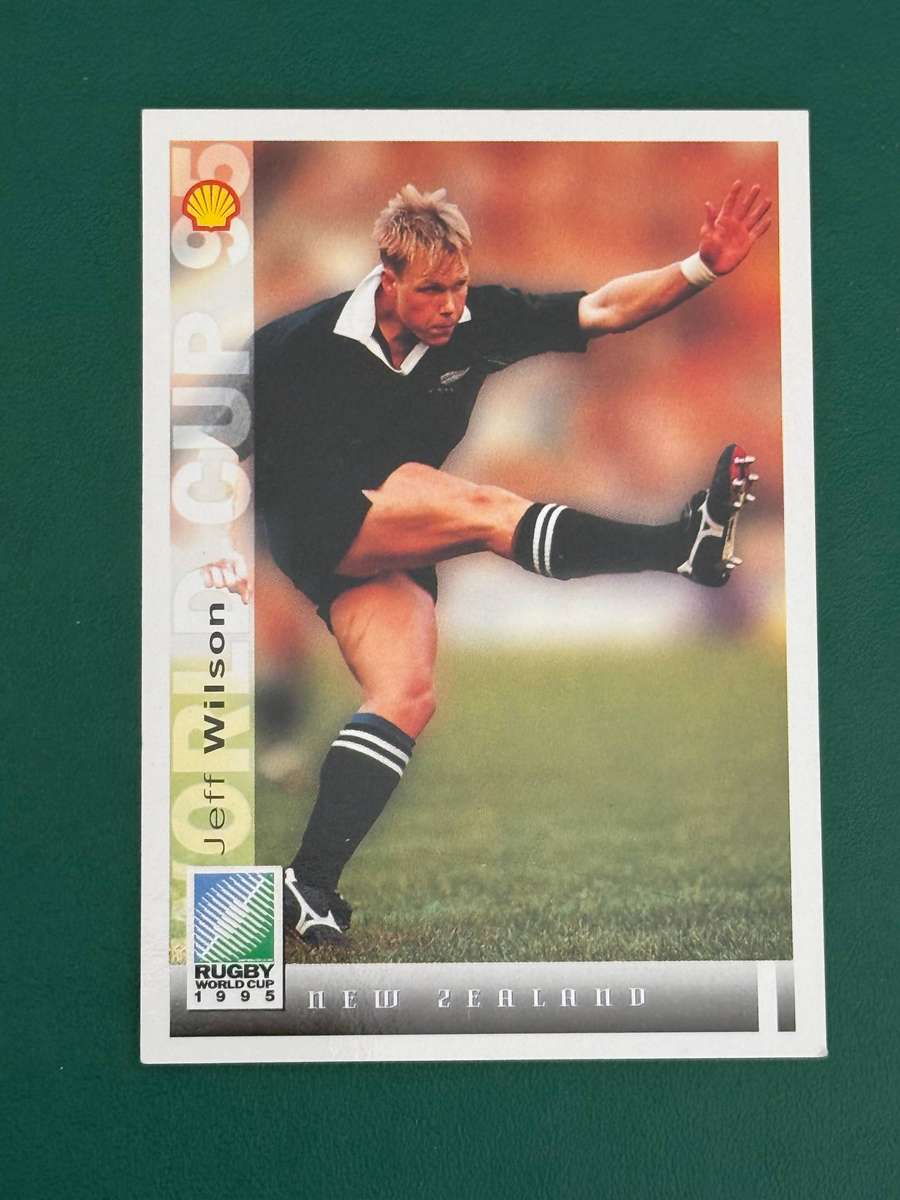 Rugby Card - *SIGNED* Jeff Wilson 1995 Sports Deck Rugby Card