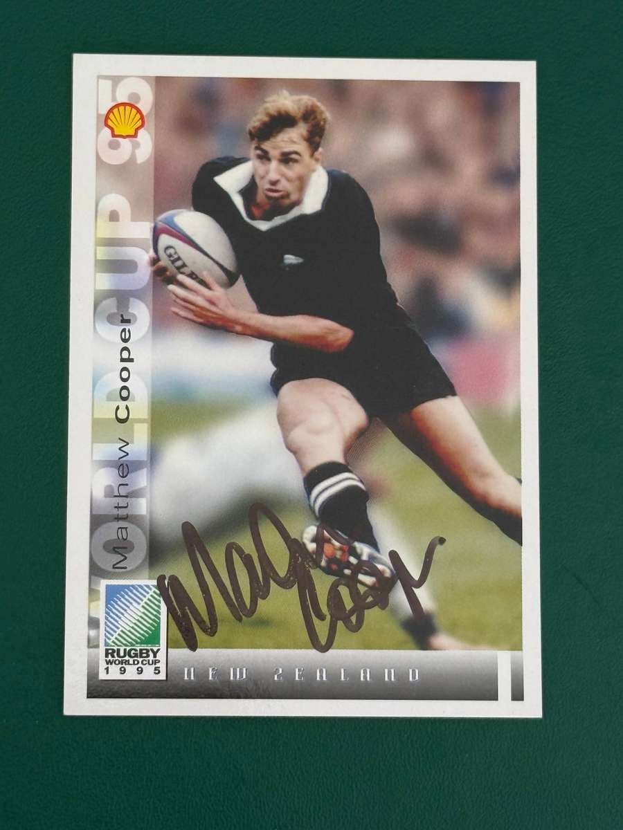Rugby Card - *SIGNED* Matthew Cooper 1995 Sports Deck Rugby Card